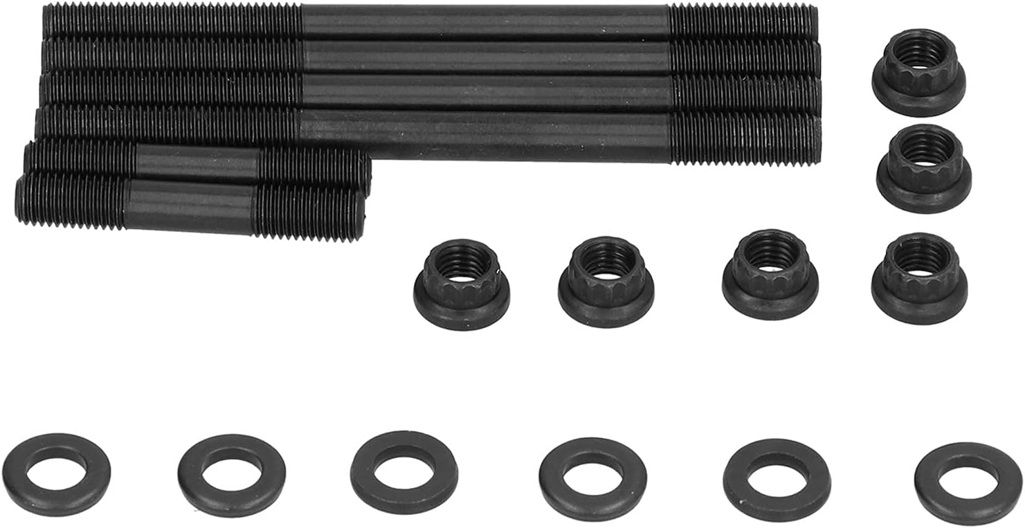 660 Cylinder Bolt,Cylinder Head Stud,Heavy Duty Cylinder Head Studs Steel Nuts Kit Replacement for Rhino 660(2004 2007) 660(2001 2005)