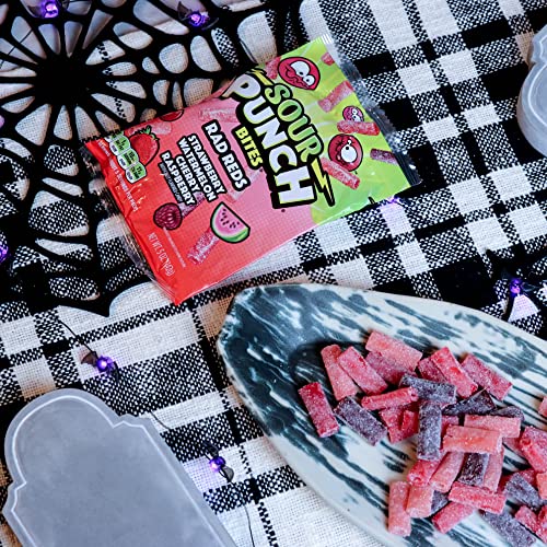 Sour Punch Bites, Ragin' Reds Watermelon, Strawberry, Cherry & Raspberry Chewy Candy, 5oz Bag (Pack of 12) - image 7