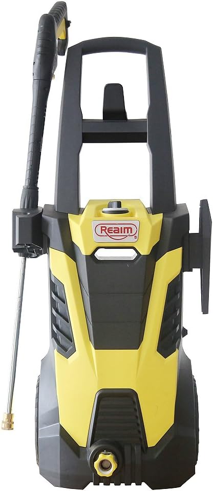 Realm 2600PSI 1.75GMP 14.5AMP Electric Pressure Washer with Brushless Induction Motor, Spray Gun, Spray Tips, 26ft Hose | Extra Low Sound | Power Efficiency
