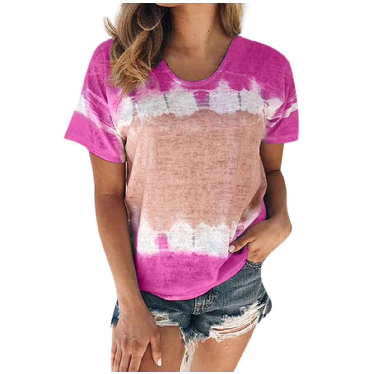 BupeeleeHippy Skirt Low Cut Choose Life Vneck Coral Elegant Sleeves Large yogabellies Summers Lady’s Elbow Length Cotton