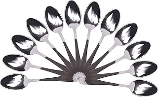 Vencede, Assortiment complete de couverts en acier inoxydable et finition brillante. Jeu complet de couverts et d'utensiles de salle de sejour au choix. Lavable au lave-vaisselle. (12 Cucharas mocha)