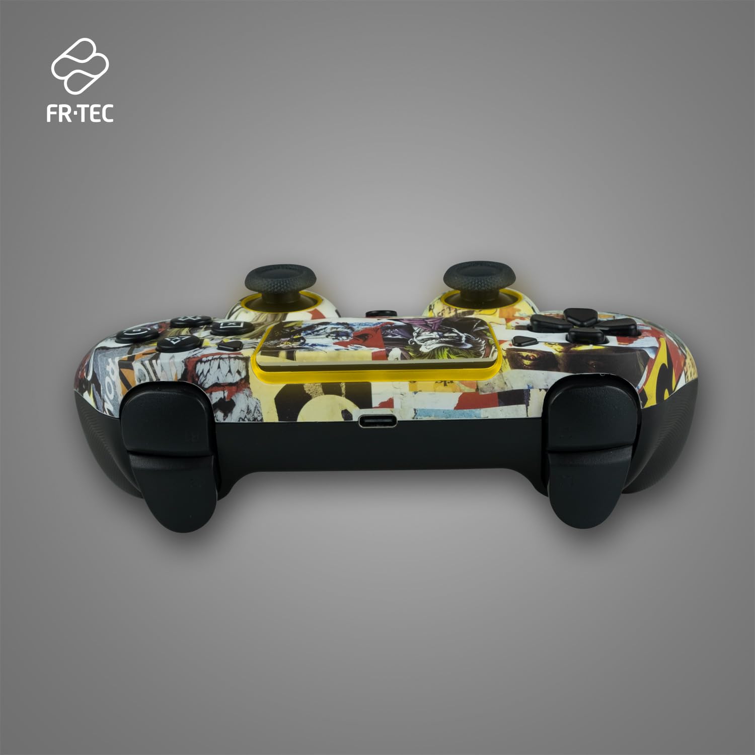 FRTEC – Mando Inalámbrico con Luz LED RGB Compatible con PC y PS4, Gamepad Bluetooth, Batería 950mAh, 10 horas de autonomía (Batman)