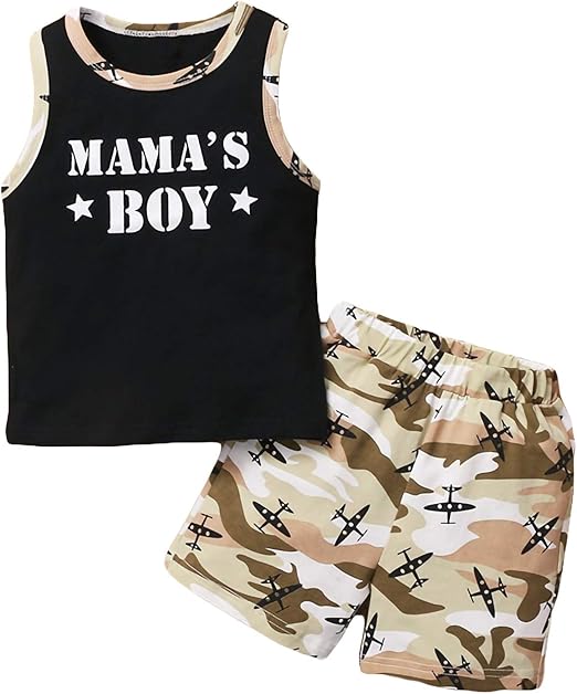 SH-RuiDu2pcs/set Bambini Bambino Ragazzo Abiti Vestiti Senza Maniche ...