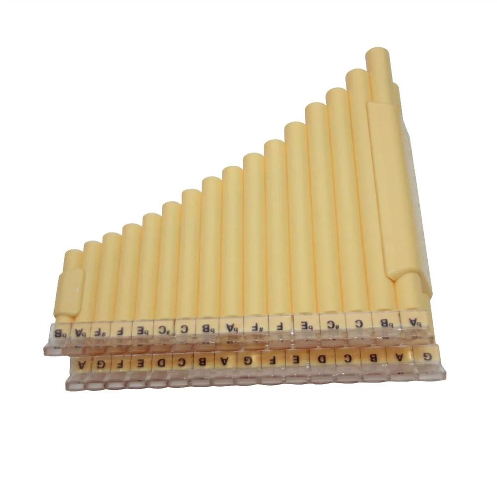 Practicar para Principiantes flauta de pan Flauta De Pan De 32 Tubos, Flauta De Pan Doble De 16 Tubos Llave C Instrumento Musical Para Enseñar Escuela Para Principiantes