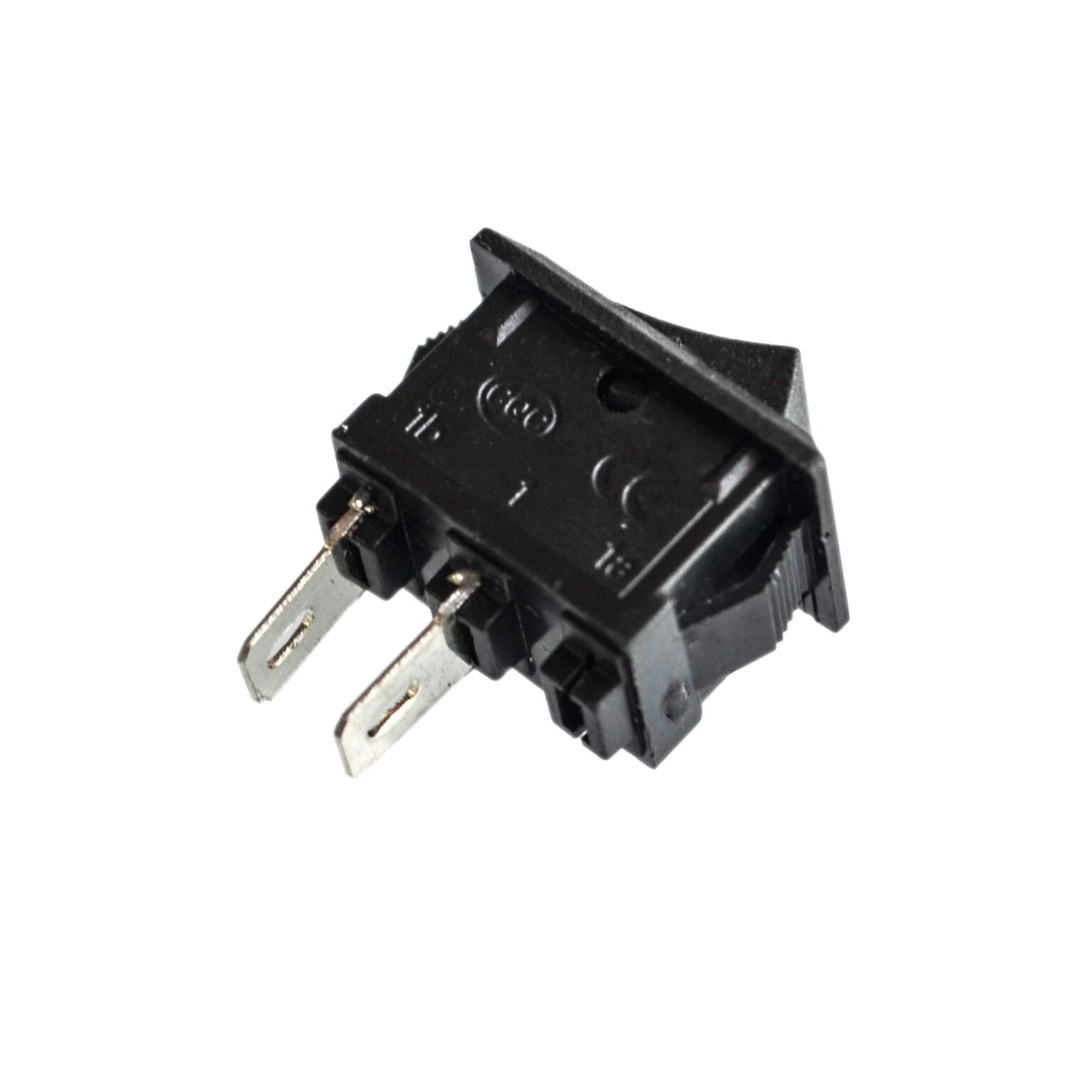 10pcs ON/Off Rocker Switch, 117S 2-Pin 250V3A 125V6A ON-Off Black Plastic 2 Pin