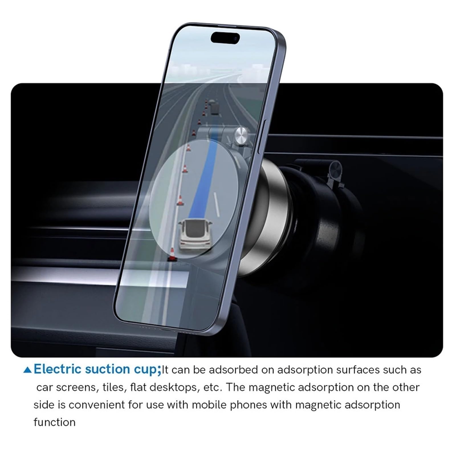 Accesorios Coche Soporte Movil Coche Supporto per Telefono a Ventosa Magnetica per 16/15/14/13/12 PRO Max Plus Supporto Magnetico Universale per Telefono