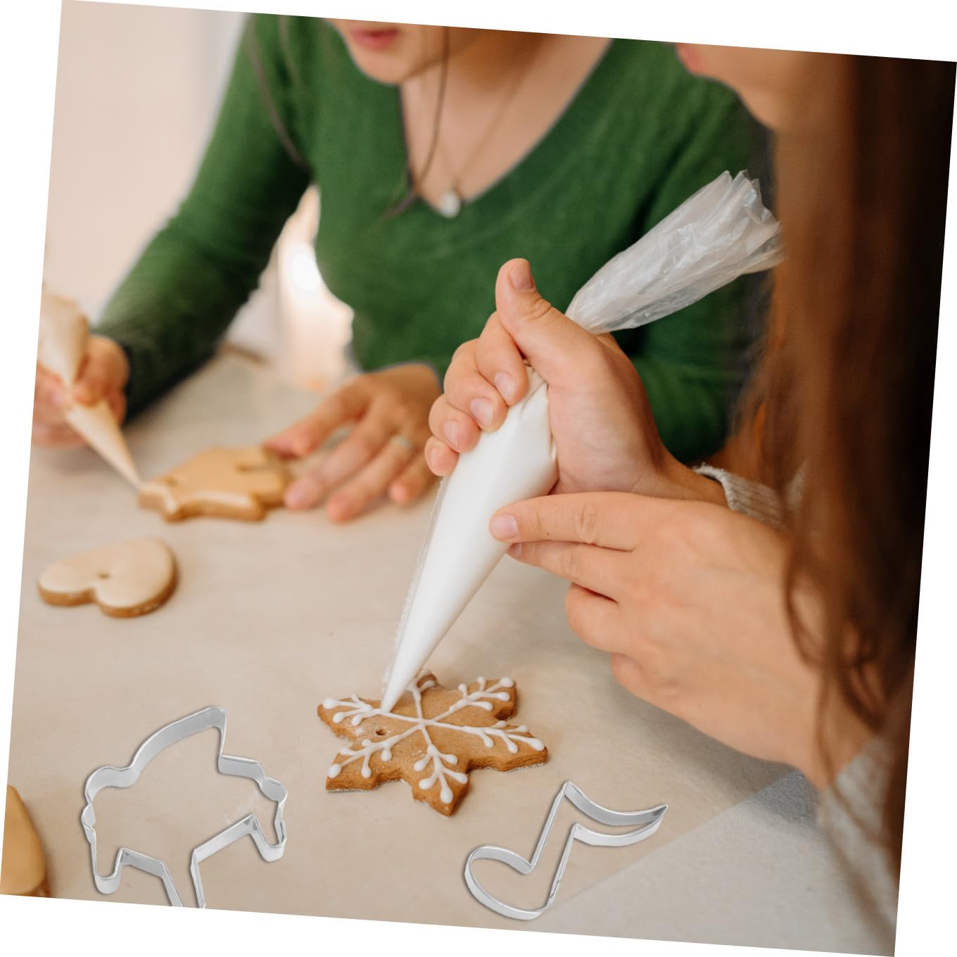 Ciieeo 24piezas Cortadores De Galletas Inoxidable Para Hornear Galletas Diseño De y Celebraciones