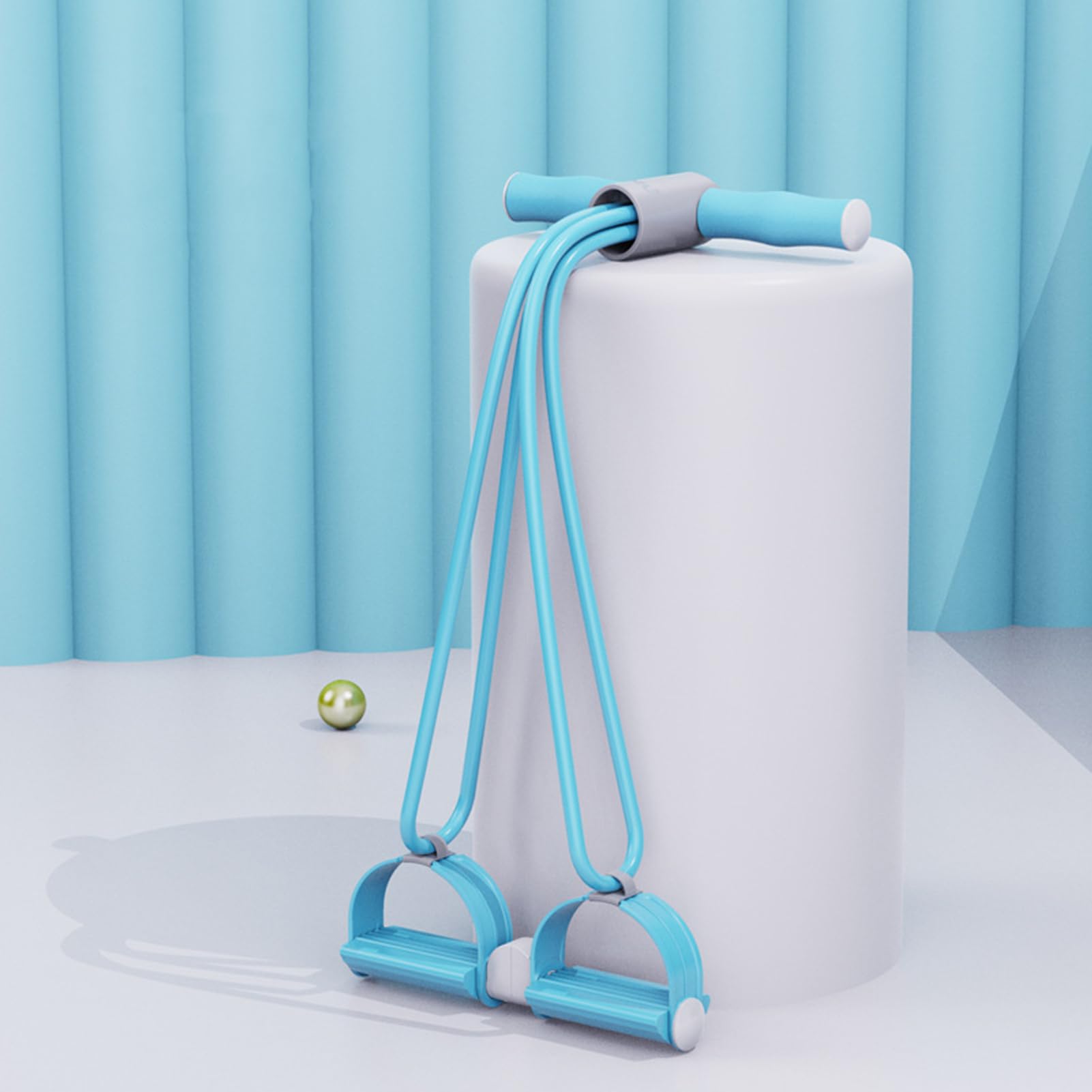 Bande De Musculation à 4 Tubes Élastiques – Pédale De Cheville Pour Abdos, Bras Et Jambes – Antidérapant, Léger, Homme Femme