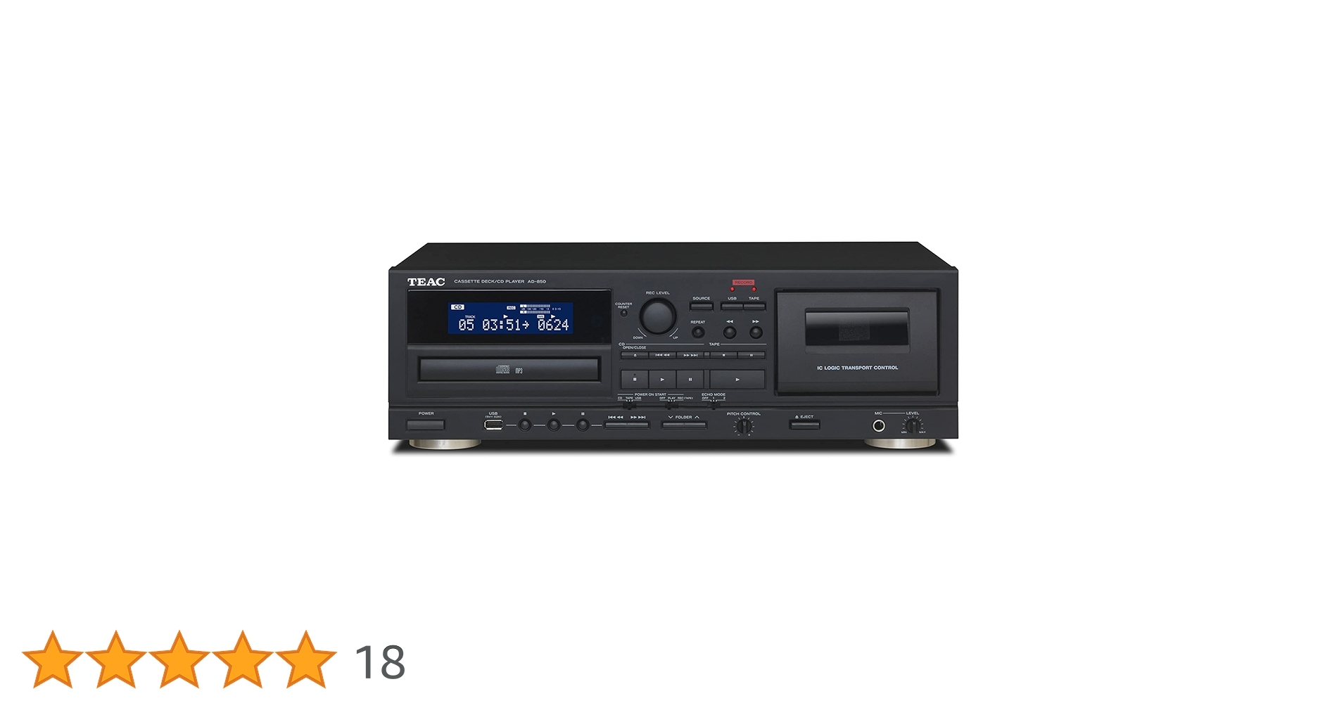 Amazon.co.jp: ティアック カセットデッキ CDプレーヤー AD-850