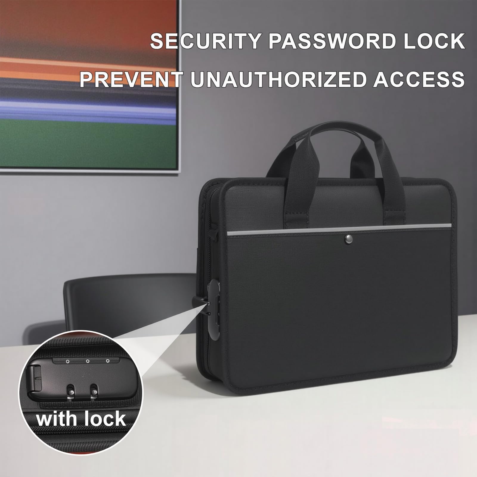 Amazon.com: XIAODUN Accordion File Organizer with Lock and