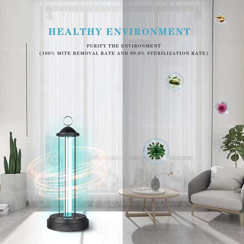 Lámpara de esterilización UVC, luz germicida con ozono, control remoto de tiempo de tres pasos, luces de esterilización para el restaurante del hospital del hotel doméstico,38w