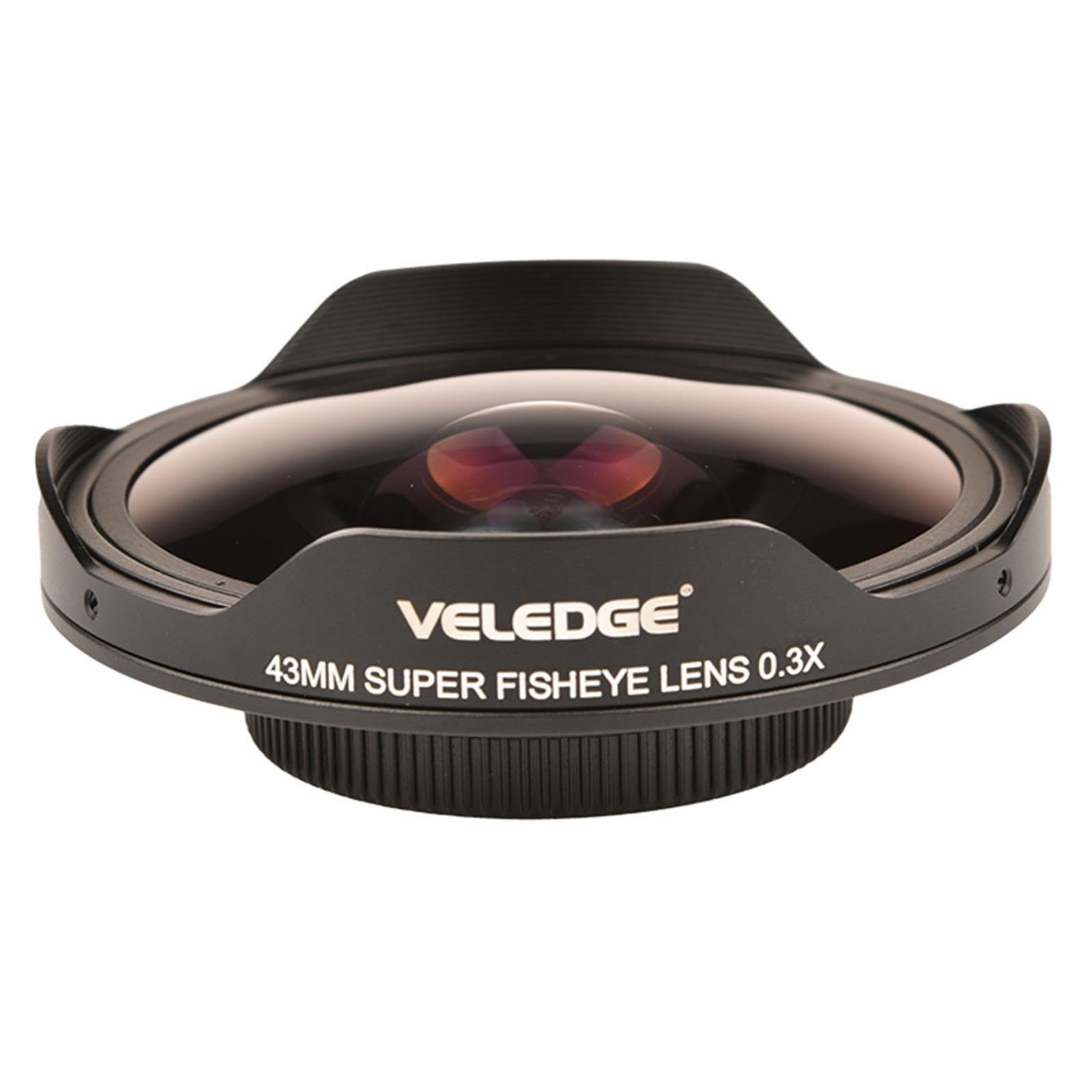 Lente gran adaptador de lente gran angular de 43mm para videocámaras y vistas panorámicas grandes 8