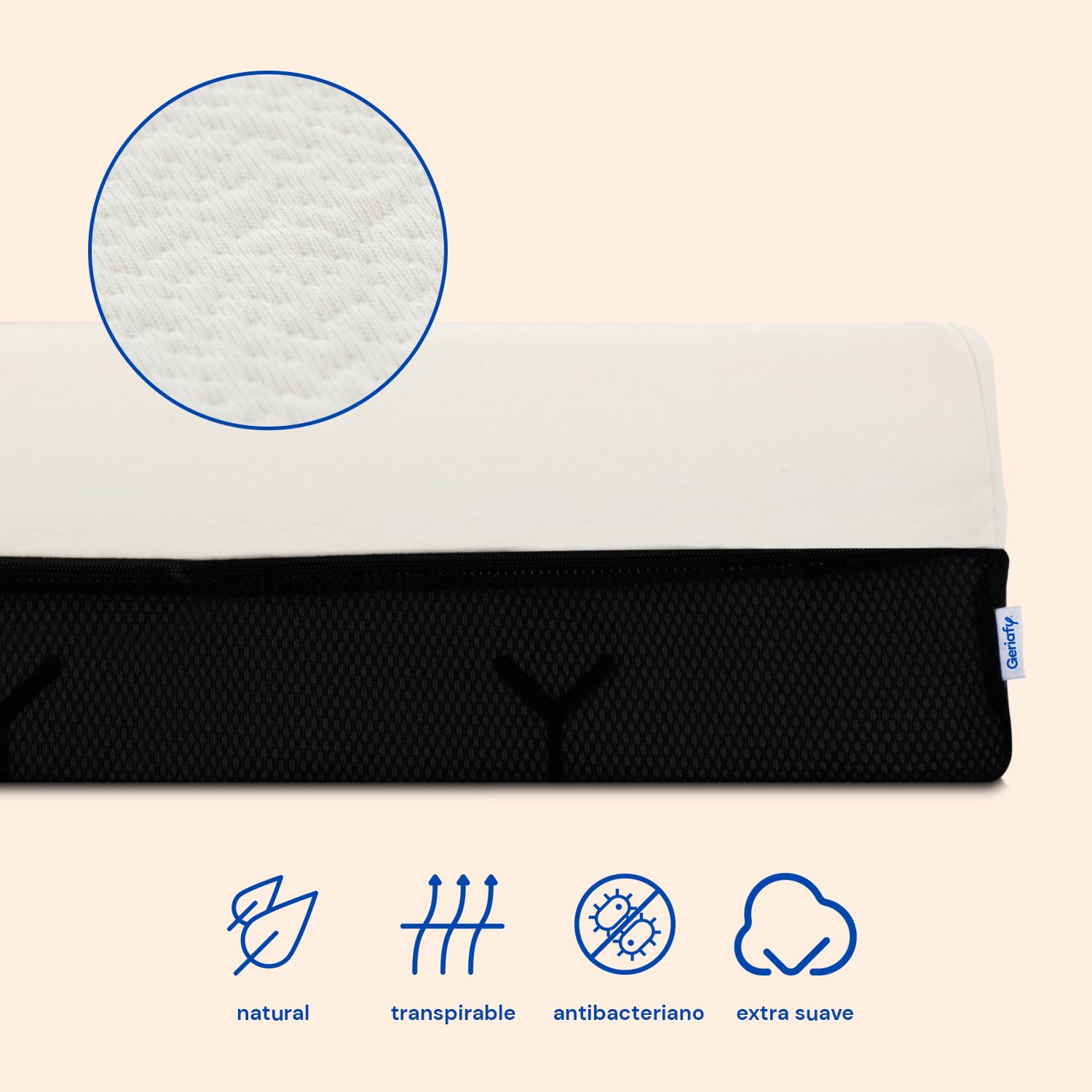 Geriafy Colchón viscoelástico para cama articulada Cotton V6 - 105x200 cm | 20 cm de grosor, 6 cm de viscoelástica y funda de algodón fresca, transpirable y extraíble