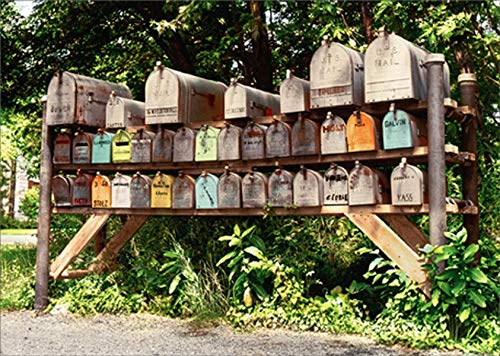 Avanti Press Cluster of Mailboxes America Collection Hello/Friendship Card Avanti Press Cluster of Mailboxes America Collection Hello/Friendship Card