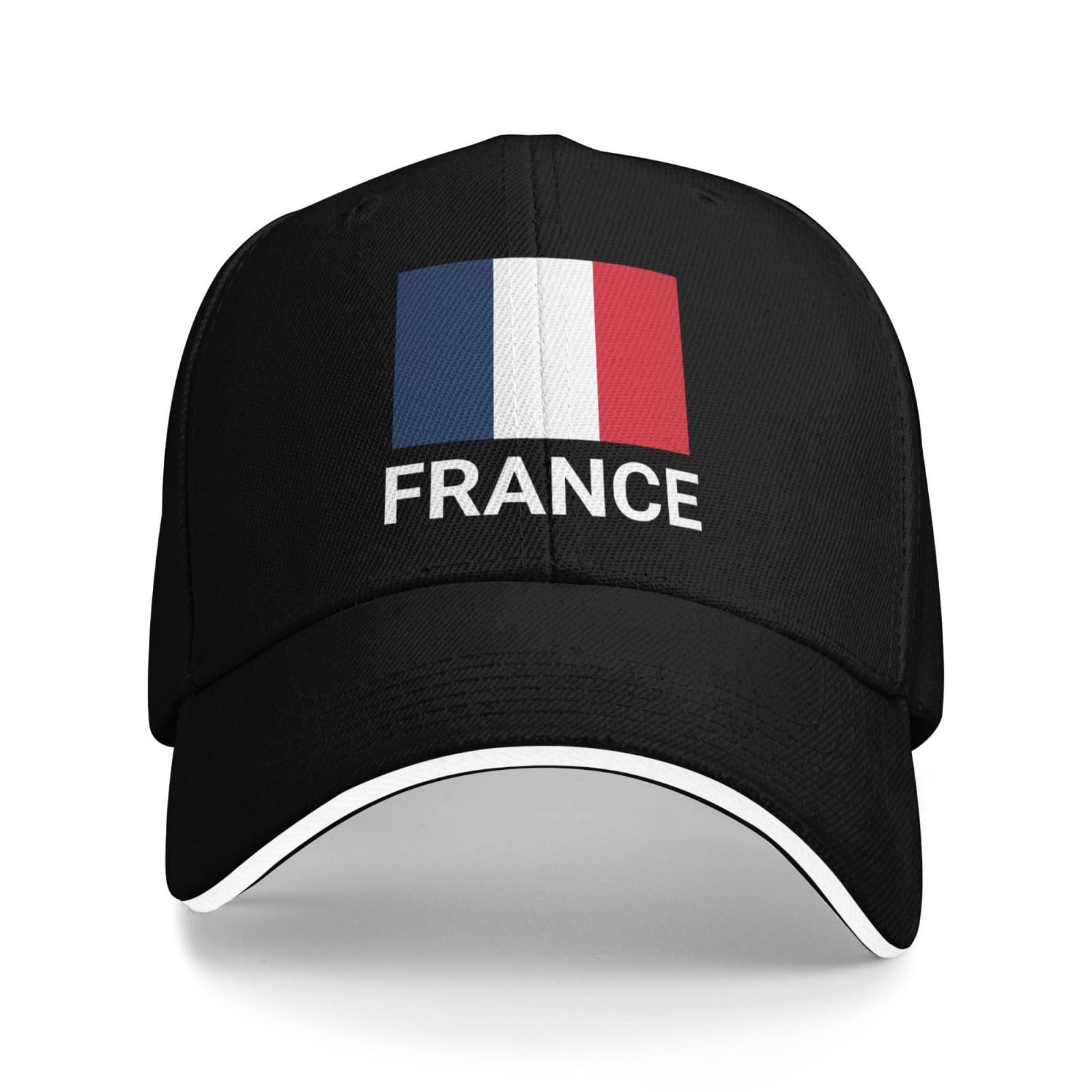 Support France Flag Hat French Caps for Men Women I Stand with France Baseball Cap Trucker Hats Black