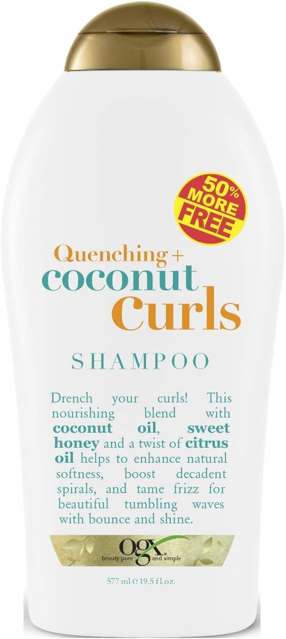 Ogx Shampoo Coconut Curls 19.5 Ounce (576ml) (Pack of 2)