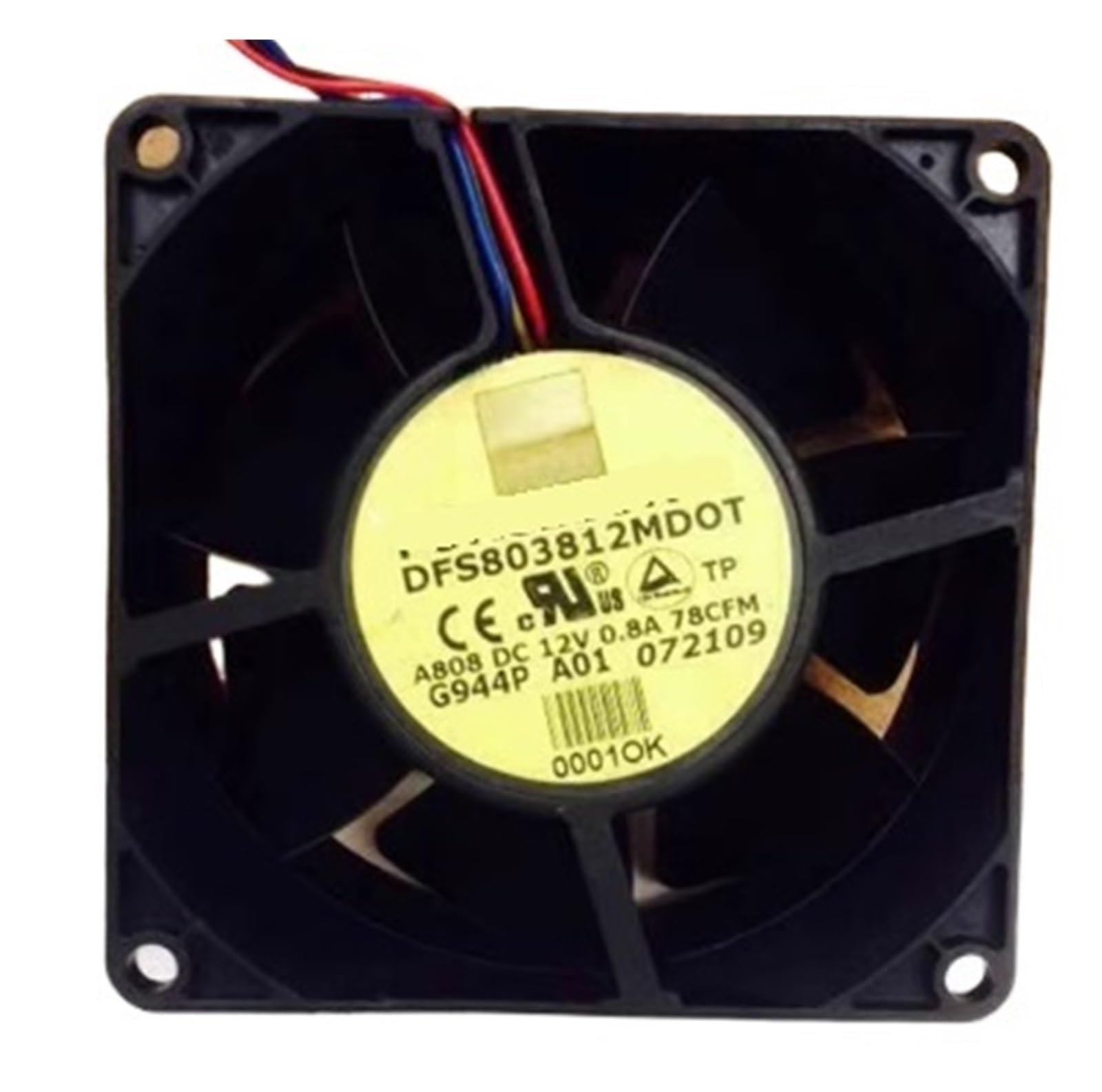 PEQYUACTE DFS803812MDOT 12V 0.8A 8038 4-Wire Fan