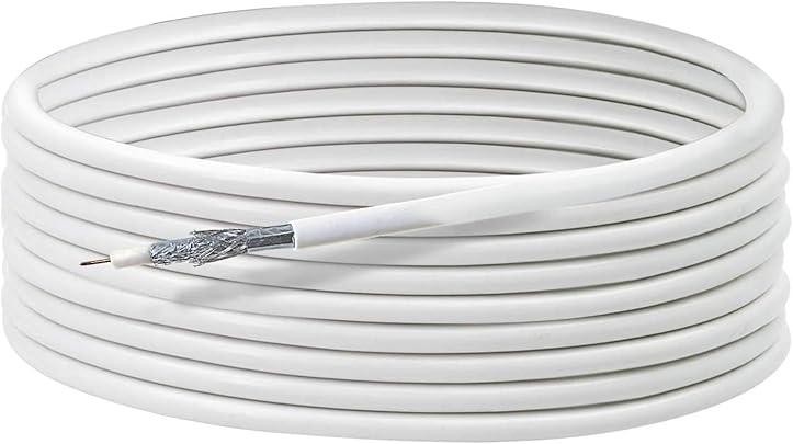 Schwaiger KOX810 nbsp 012 nbsp satellitare coassiale Cable-White Schwaiger KOX810 nbsp 012 nbsp satellitare coassiale Cable-White