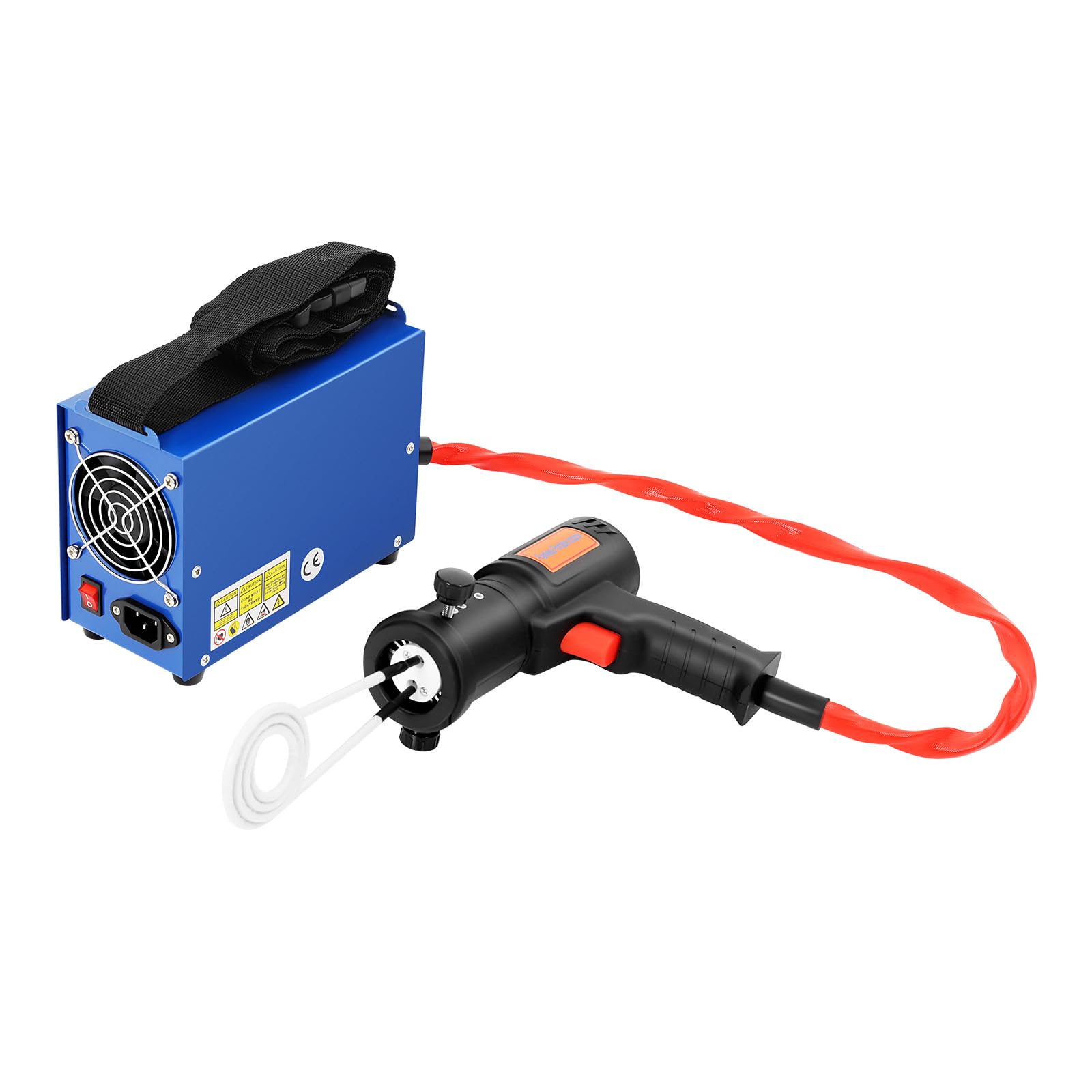 Chauffage à induction magnétique 1500 W Chauffage à induction Chauffage 1000 °C Avec 4 bobines chauffantes Outil de débosselage pour chauffer les pièces métalliques de voiture