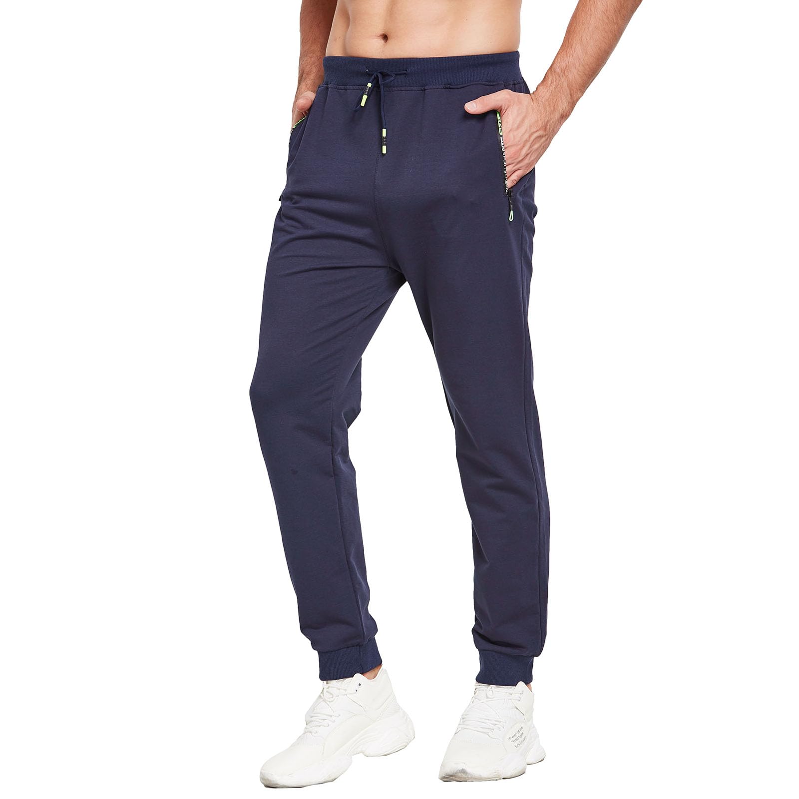 JustSun Tracksuit Bottoms Mens Joggers with Zip Pockets
