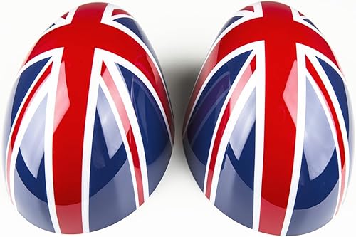 miusani Cubierta de espejo retrovisor, tapa de espejo lateral, carcasa de espejos exteriores compatible con Mini DC01 (UK Union Jack-Left Hand