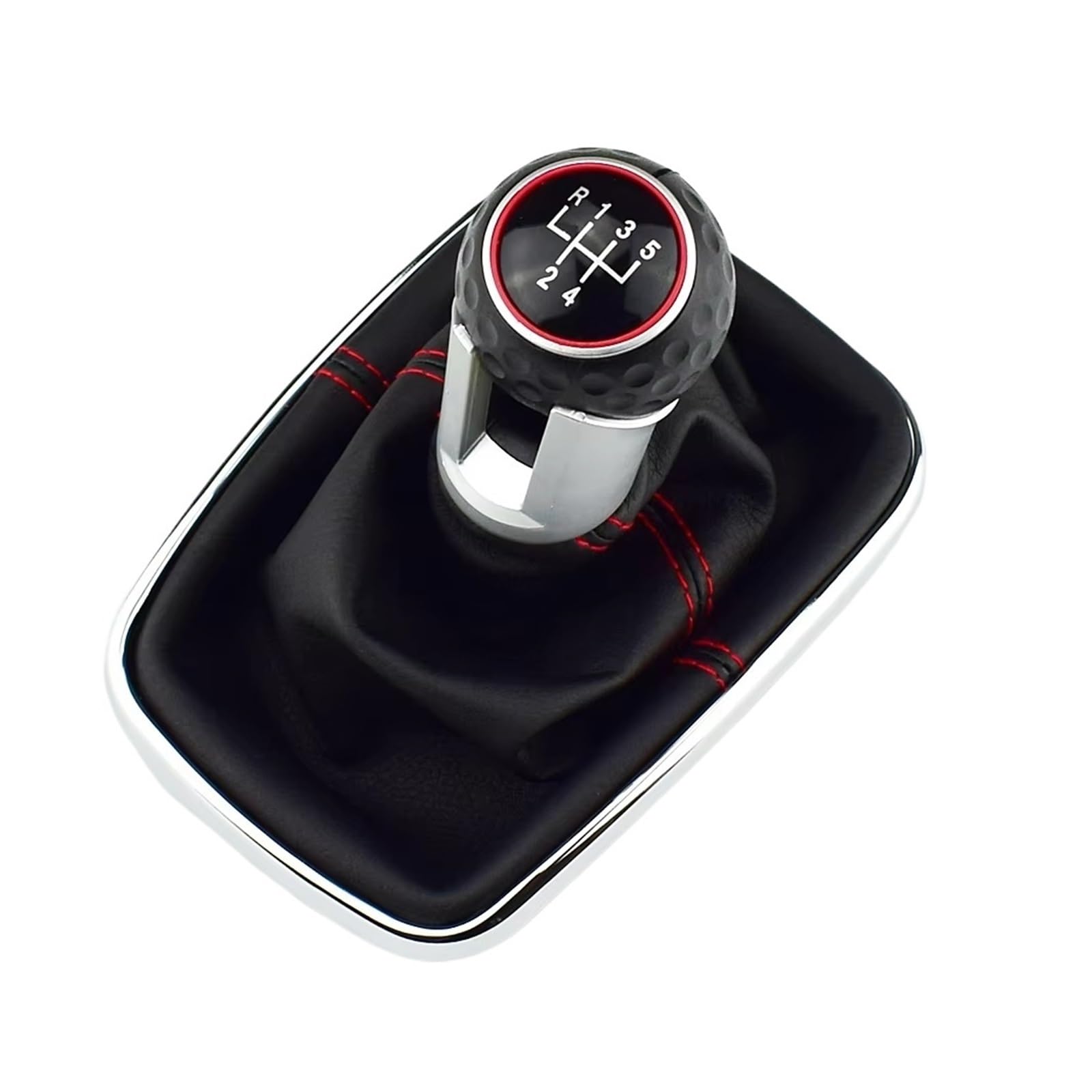 Bxbdekqgl Gti 5 Speed Gear Shift Knob For Golf 4 Iv Mk4 For Gti R32 For Bora Jetta 12Mm Blue Manual Gear Shift Knob Pu Gaiter Boot 5/6 Speed(Gti 5 Speed)
