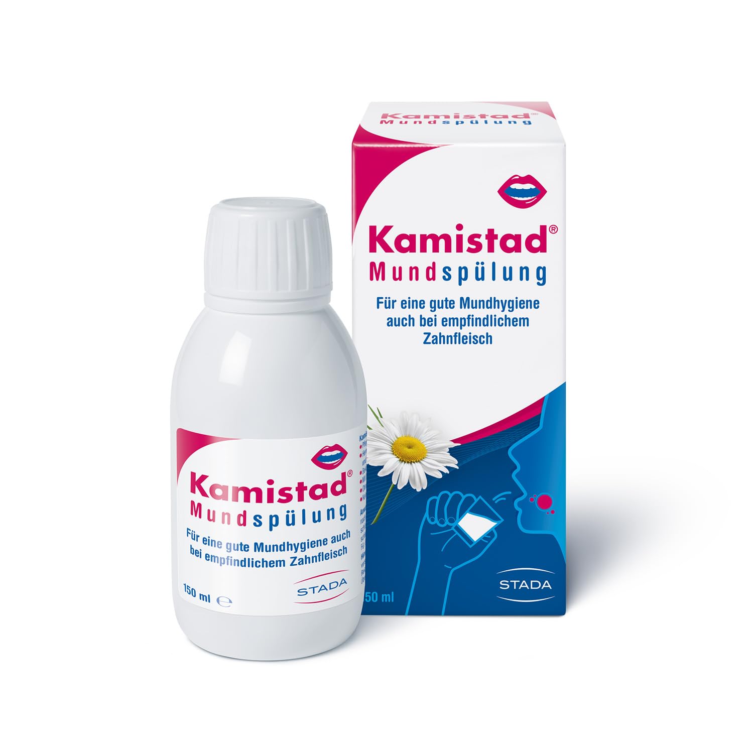 Kamistad Chlorhexidin Mundspülung – 150 ml für empfindliches Zahnfleisch