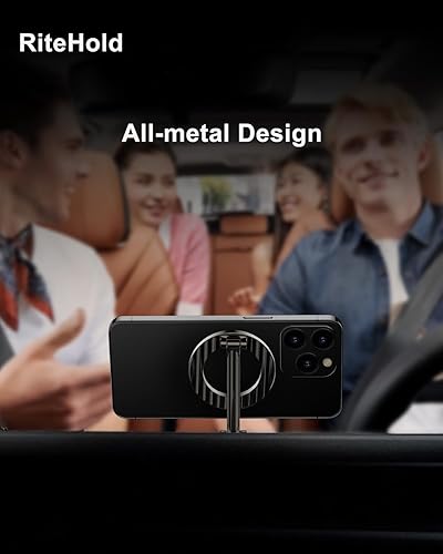 Miniatura 8 de Soporte magnético para teléfono para automóvil para montaje MagSafe con rotación de 360, imanes ultra fuertes, soporte de teléfono celular