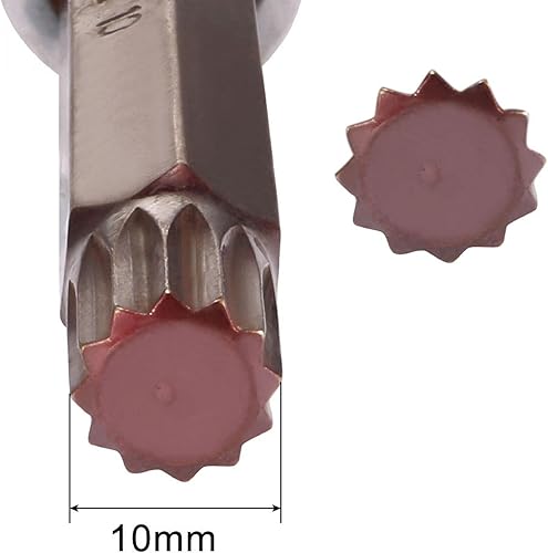 Miniatura 9 de uxcell Broca cuadrada triple M8 de 12 pulgada x M8 (0.315 in), puntas de acero S2 CR-V sockets 4 pulgadas de longitud uso con llave de trinquete,