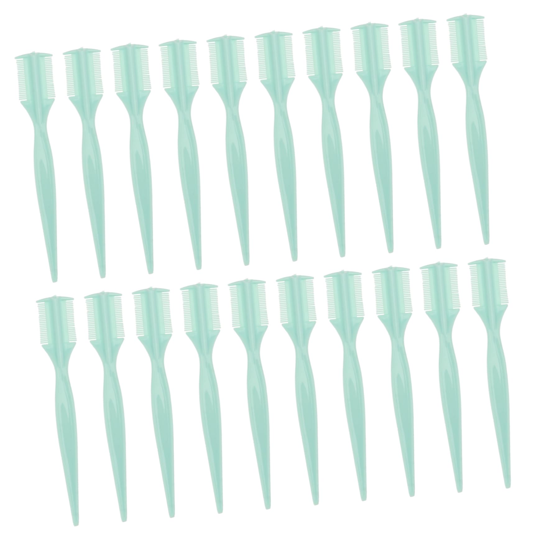 Beatifufu Eyelash Comb and Brow Comb Set Small Size Finely Crafted for Grooming and Styling Random