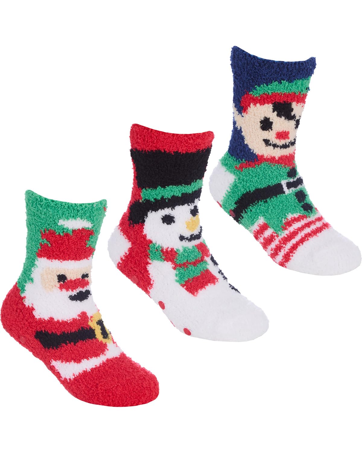 Undercover 3 Pairs Kids Xmas Cosy Socks 42B829 (1 x Each) 9-12