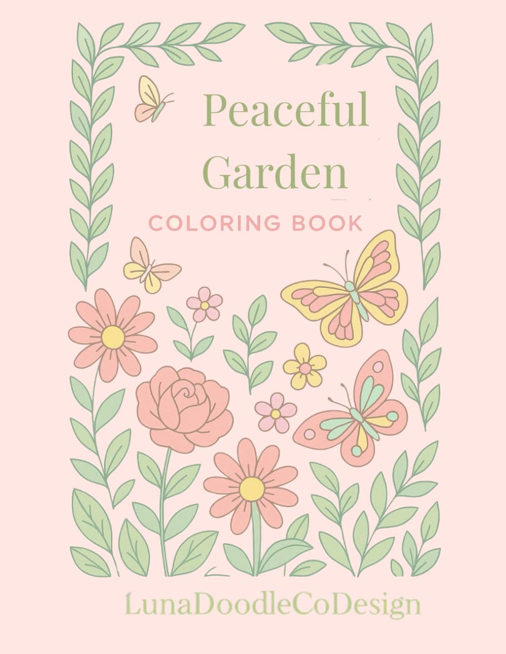 Peaceful Garden Coloring Book