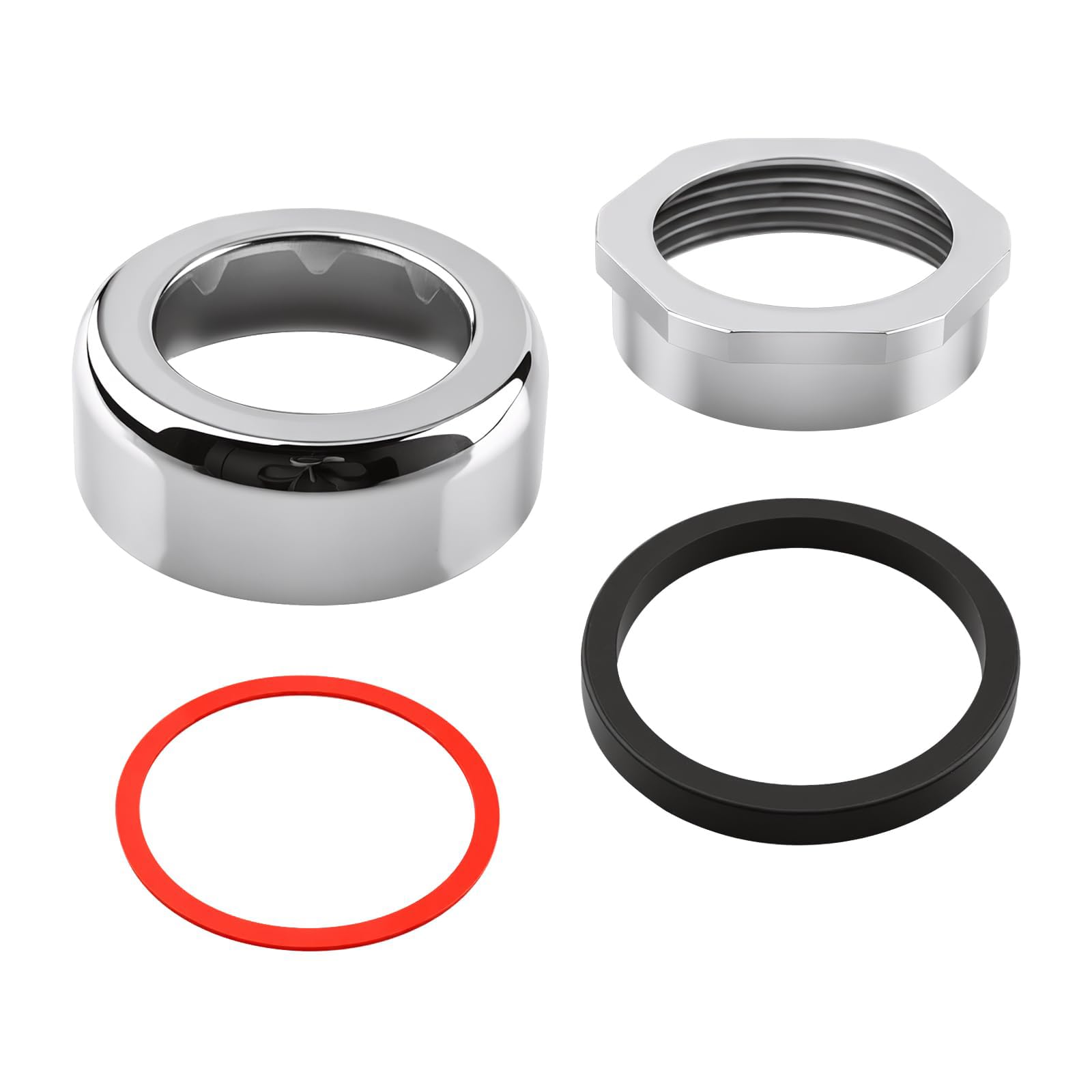 Bathroom Flush Spud Repair Assembly with Metal Cover, Retaining Nut and Seal Parts for Sloan F-56-a Urinal Plumbing Service and Hardware Replacement Spud Coupling Assembly Flush Replacement Plumbing