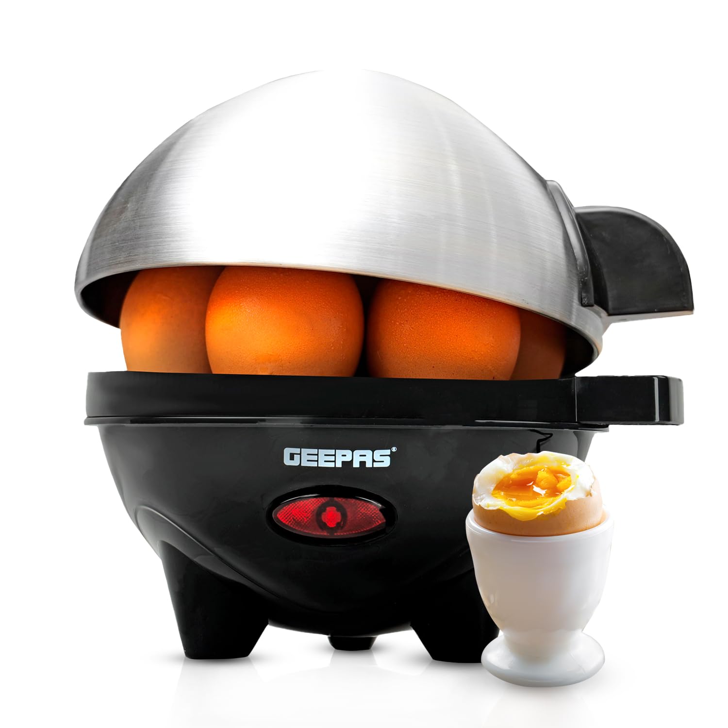 2026 Compact Electric Egg Cooker Boiler Hard / Medium / Soft Boiled Fits 6 Eggs