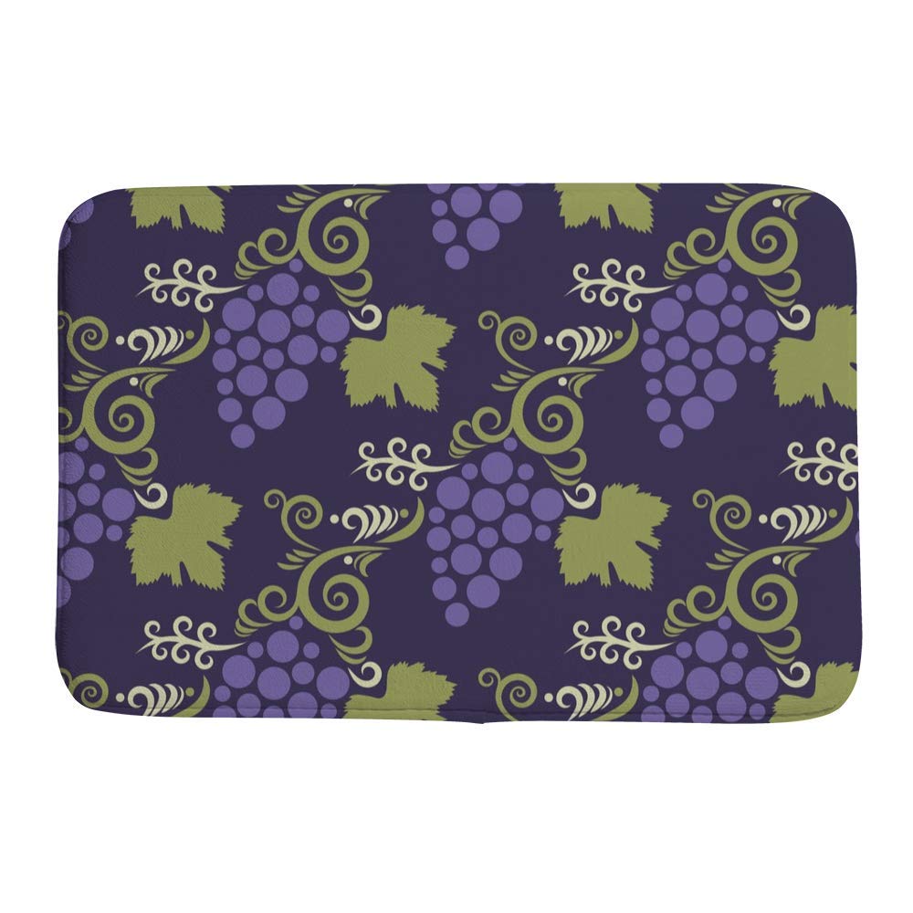 Tapis de bain violet et corail pour une déco de douche ethnique