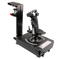 Vista 7 de Hikig The Desk Mount for The Flight Sim Game Joystick, Throttle and Hotas Systems. Fit Almost All of The Flight Sim Game Joystick Controllers