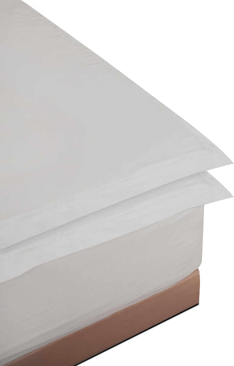 Cotton Zip On Fitted Sheet Set - 1 Fitted Sheet Base & 2 Zip On Fitted Sheets - Designed for Mattresses with Up to 8" Inch Deep Pockets King Size -Light Grey Color