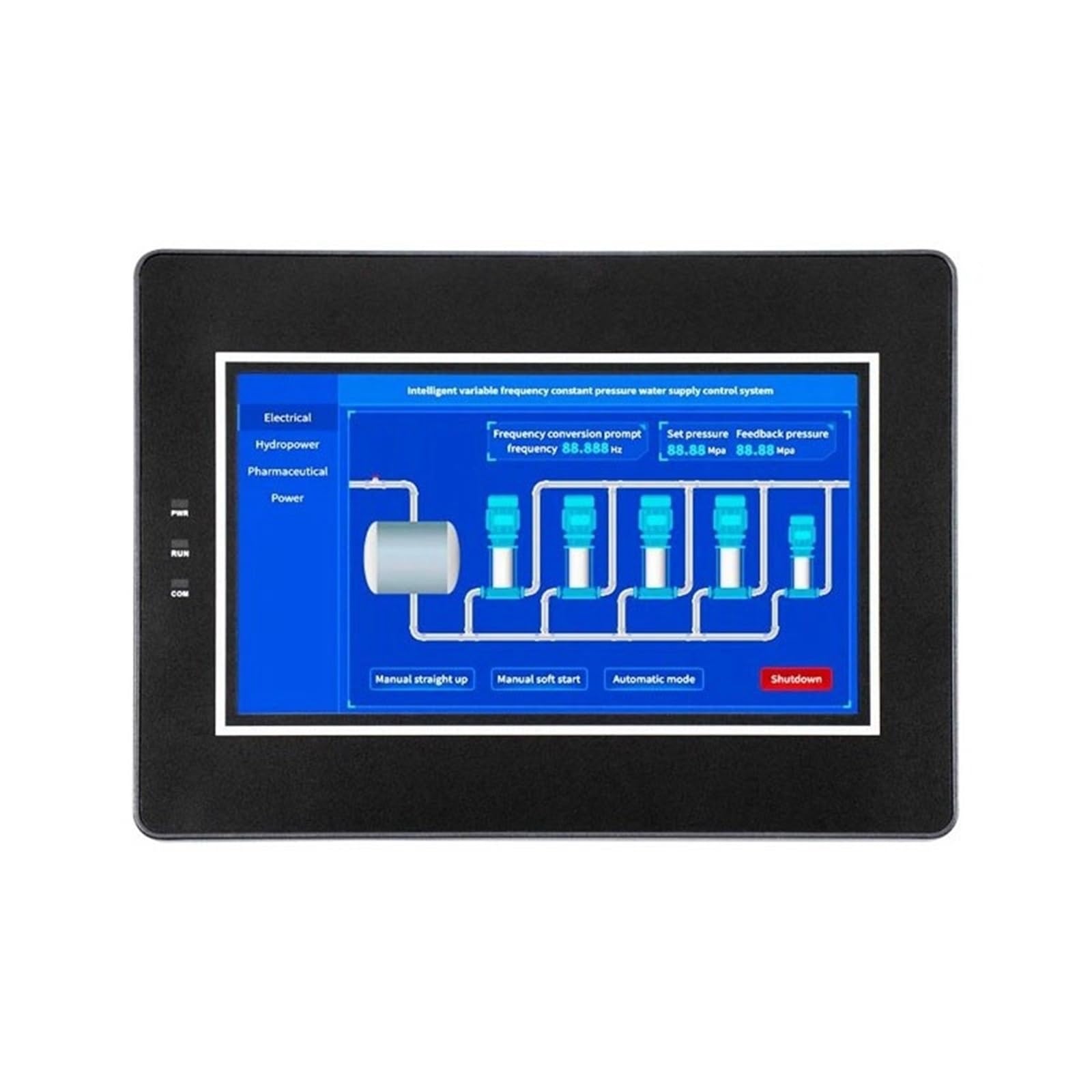 1 szt. MGC 7-calowy rezystancyjny ekran dotykowy HMI (jedny/podwójny port szeregowy) do programowania przemysłowego IoT (One Serial Port)