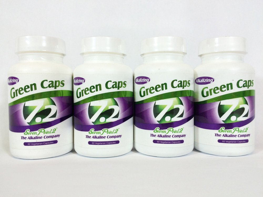Seven Point 2 - 4 Bottles 7.2 Green Caps Dietary Supplement