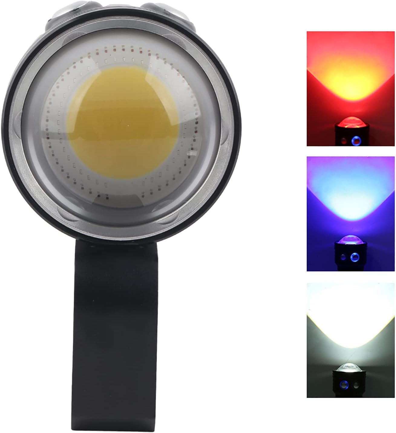 LED Flashlight COB Underwater 100M Diving Fill Light Torch 400LM Aluminum Alloy Waterproof - Multi - Color Modes, Photography Video Enhancement, Durable Design