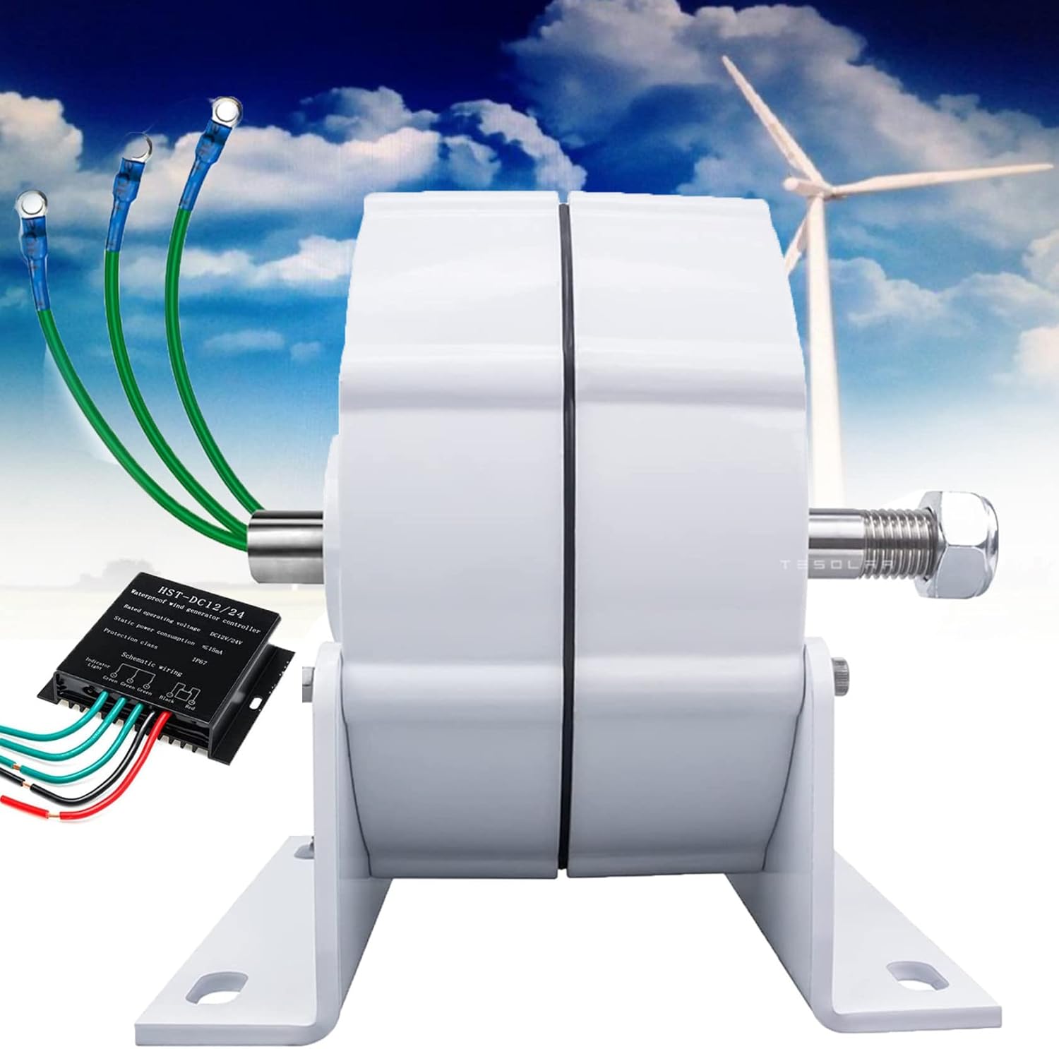 Gearless Permanent Generator12V,24V,48V Low Speed AC Alternator