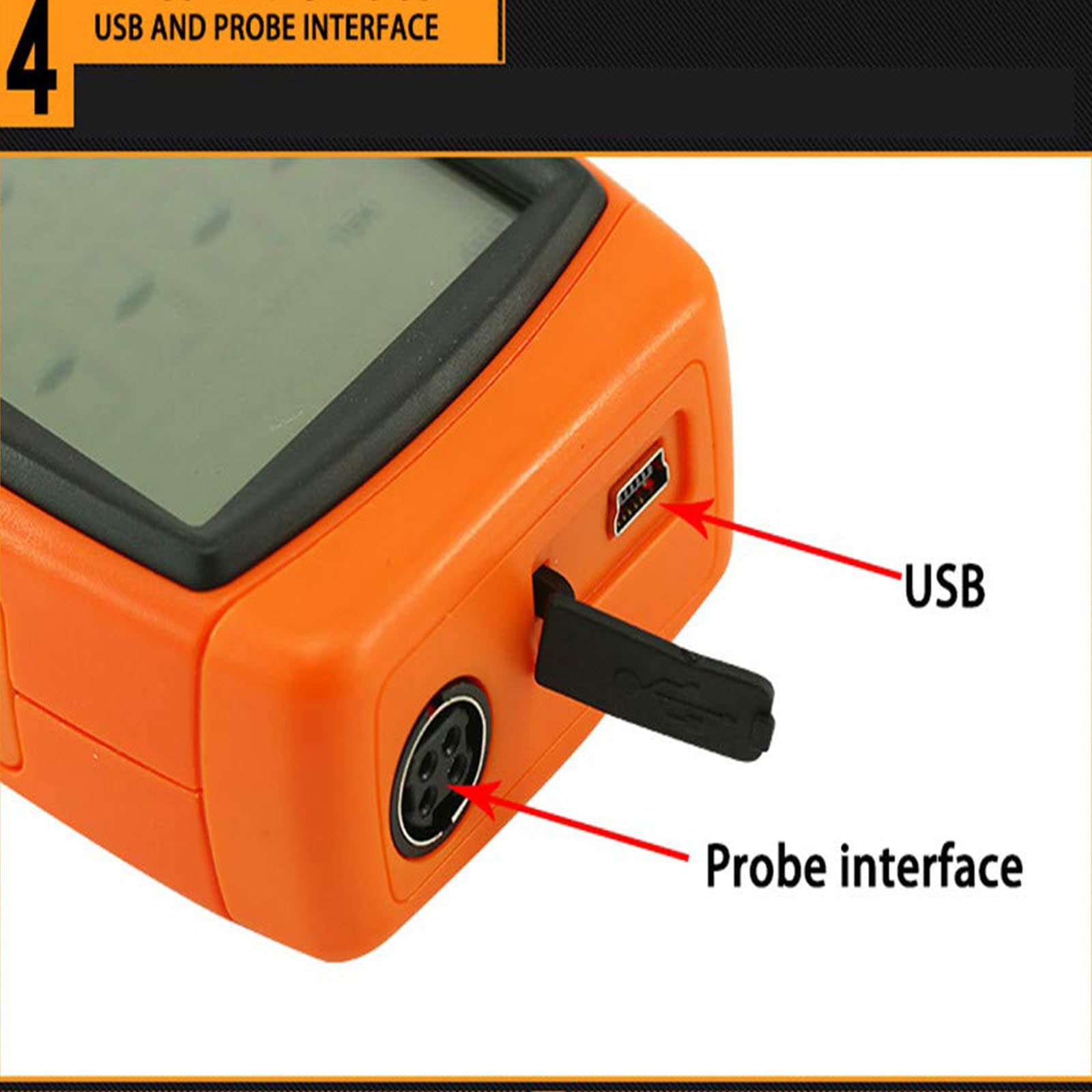 Anemómetro Digital De Mano, Anemómetro Portátil con Sonda Telescópica De 360 ​​mm Y Pantalla LCD Retroiluminada, Conexión De Datos USB para PC para Flujo De Aire De Conductos, Fabricación