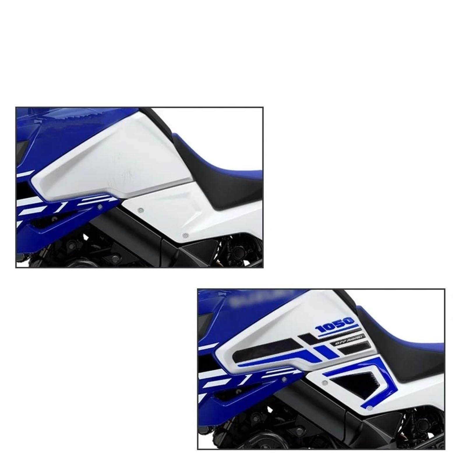 Motorrad tankpad Aufkleber Für Seitlichen Tankschutz Für Motorrad, Für Suzuki V-Strom1050DE, V-Strom, V Strom, Vstrom 1050 DE, Aufkleber Für Benzintankschutz Schutz Aufkleber(Blau 3)