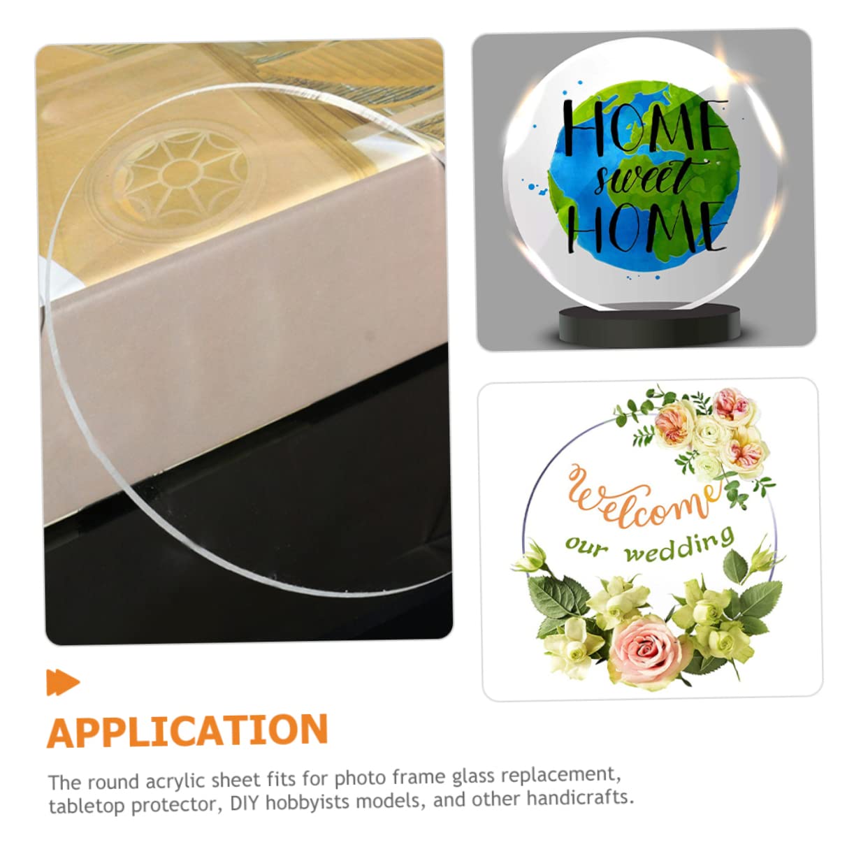 33 Dischi Acrilici Trasparenti 6.5x6.5 Cm - Con Foro Per DIY E Decorazioni - Foto 9