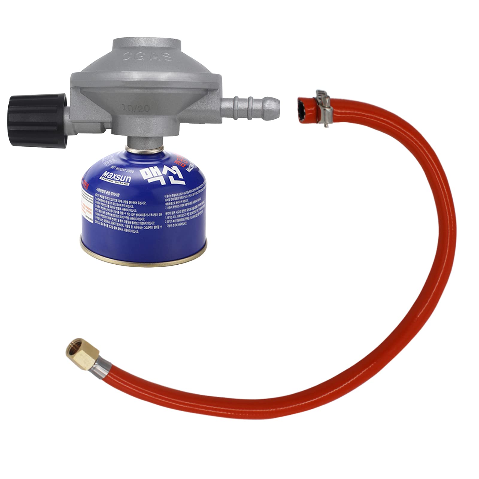 MOFLAME 2 Types Propane Butane Stove Adjustable Flow LowPressure Propane Regulator + 600m Barb