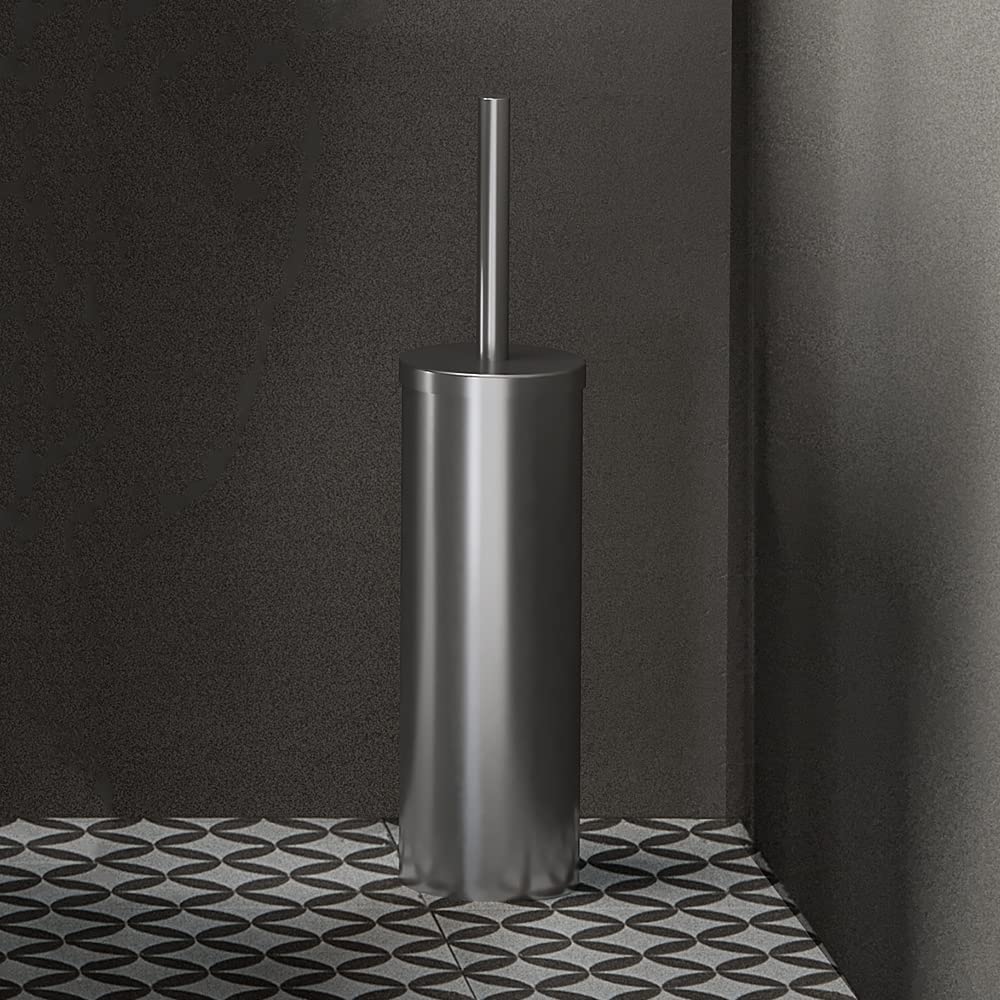 Ideal Standard A9108MY Serie IOM portascopino per installazione a pavimento, acciao inossidabile