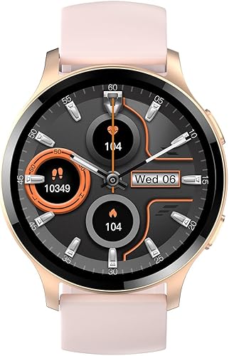 ALILUSSO Round Smart Watch for Women Android iPhone,1.45'' Large Screen High Defintion,Fitness Smartwatch,BT Calling,AI Voice Assistant,Sport Sleep