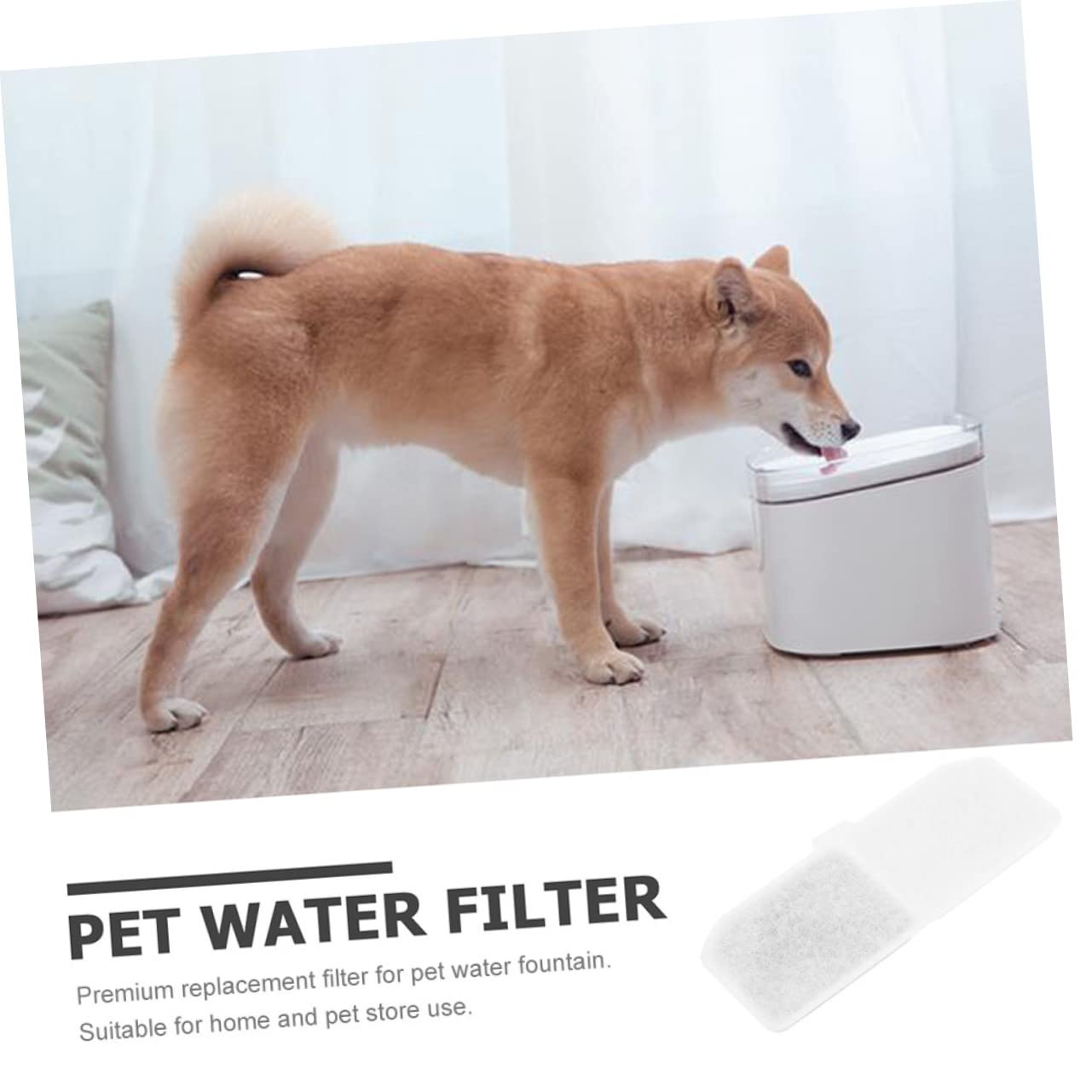 WOONEKY 36stücke Ersatzfilter Für Katzenbrunnen Hochwertige Filter Für Wasserspender Aktivkohle Für Optimale Wasserqualität Passend Für Katzen Und Hunde