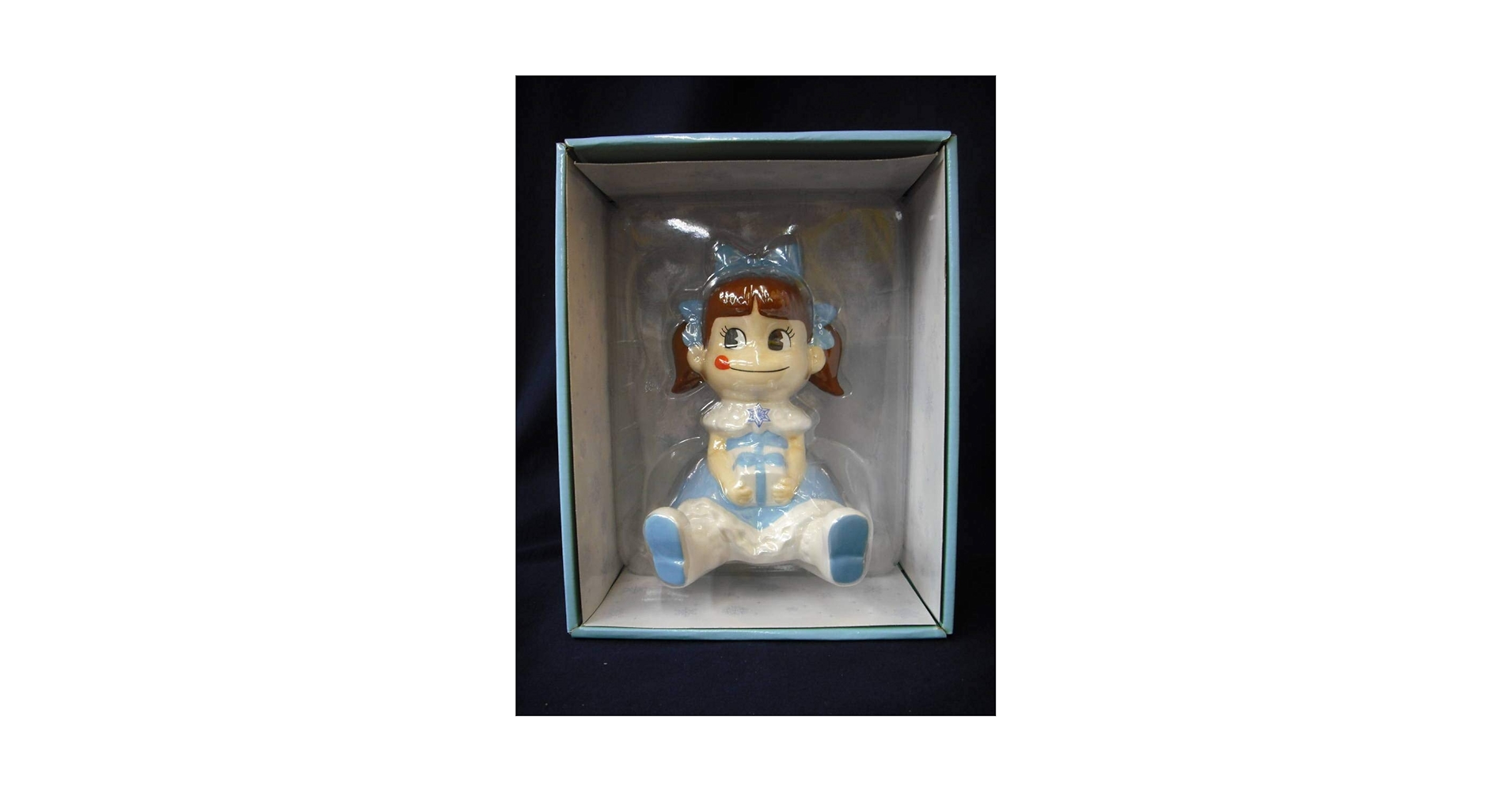 Amazon | レア 不二家ペコちゃん ブルードレスペコちゃん人形