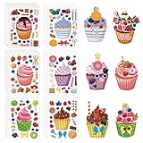 Treats & Sweets Sticker Maker - DIY Cupcake & Cake Stickers, Dessert Decorating Party Favors for Kids & Students
